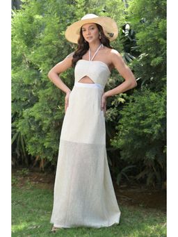 Ombrello - Cream Cut Out Maxi Dress