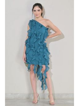 Ombrello - Turquoise Blue Frill Dress