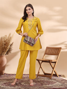 Anekaant - Kooky Copper, Plum & Silver Abstract Embellished Satin Sling Bag