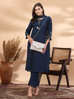 Anekaant - Kooky White Spectrum Bead Work Cotton Canvas Sling Bag