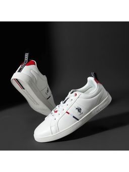 U.S. POLO ASSN. - Lester Mens Casual Solid Off White Sneakers