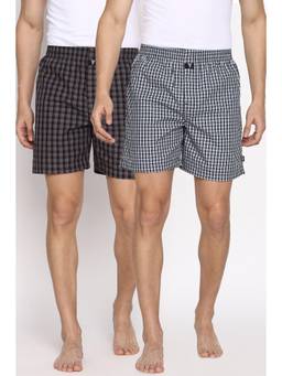 Van Heusen Innerwear - Men Pack of 2 Side Pocket & Superior Lustre Boxer Shorts - CCK29A,CCK29B