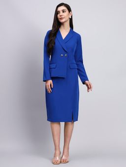 Powersutra - Tailored Cobalt Blazer Blue Dress