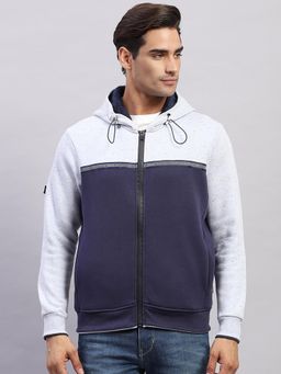 Monte Carlo - Men's Solid Blue Full Sleeves Hoodie