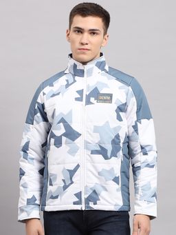 Monte Carlo - Men's Printed Multi Color Hooded Full Sleeves Jacket