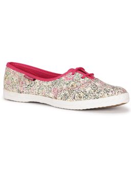 Bata - Printed Cream Casual Shoes