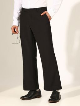 SHOWOFF - Men Flared Black Formal Korean Pant
