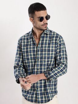 Bene Kleed - Men Blue Checked Shirt