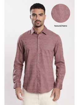 Bene Kleed - Men Mauve Tencil Blend Slim Fit Shirt