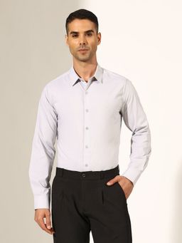 SHOWOFF - Men Grey Slim Fit Formal Shirt
