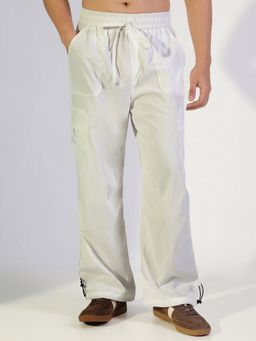 SHOWOFF - Men White Relaxed Fit Cargo Pant