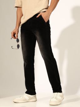 SHOWOFF - Men Faded Mid-Rise Straight Fit Brown Jeans