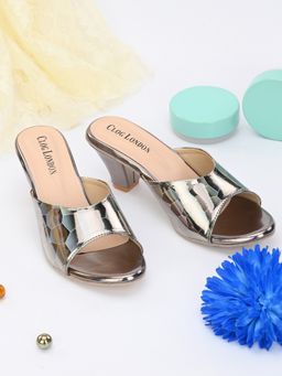 CLOG LONDON - Grey Comfortable Sandal Heels