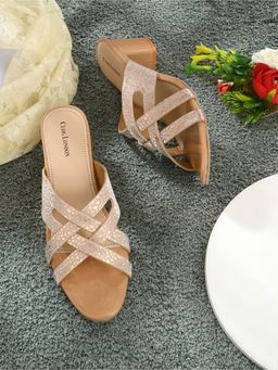 CLOG LONDON - Beige Comfortable Sandal Heels