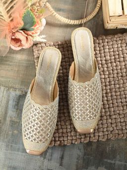 CLOG LONDON - Gold Comfortable Mules
