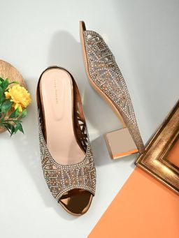 CLOG LONDON - Copper Comfortable Heel Sandals