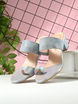 CLOG LONDON - Blue Comfortable Heel Sandals