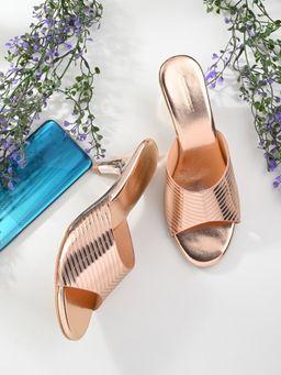 CLOG LONDON - Copper Comfortable Heel Sandals