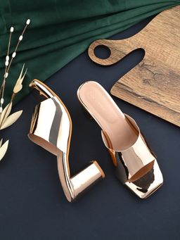 CLOG LONDON - Copper Comfortable Heel Sandals