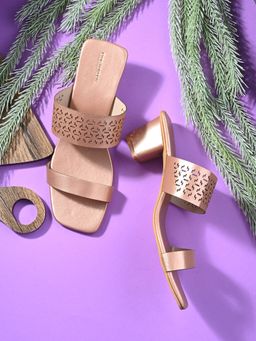 CLOG LONDON - Copper Comfortable Heel Sandals