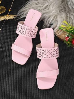 CLOG LONDON - Pink Comfortable Heel Sandals