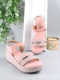 CLOG LONDON - Pink Comfortable Wedges