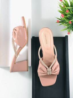 CLOG LONDON - Peach Comfortable Heel Sandals