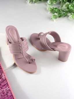 CLOG LONDON - Purple Comfortable Sandal Heels