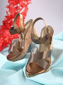 CLOG LONDON - Copper Comfortable Heel Wedges