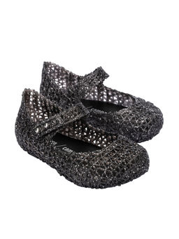 Melissa - Campana Papell BB Glitter Black Sandals