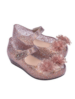 Melissa - Ultra Girl Garden Clear Glitter Pink Sandals