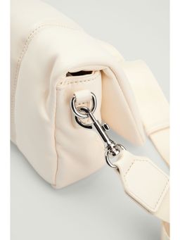 NA-KD - Padded Stitch Detail Crossbody Bag-Offwhite