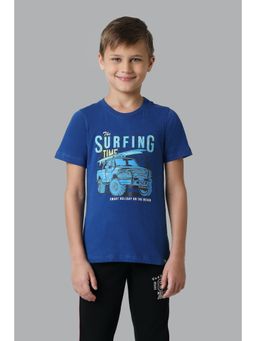 Van Heusen - Boys Smart Tech & Easy Stain Release T-Shirt - Monaco Blue Pt