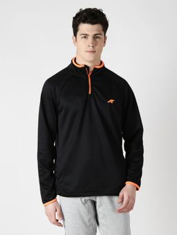 Alcis - Men Black Solid Sweatshirt