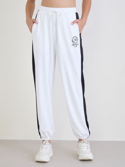 Styli - Women Off White Tapered Fit Joggers