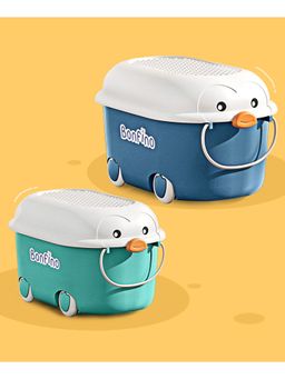 Bonfino - Storage Box Pack of 2 - Green & Blue (0-8 Years)