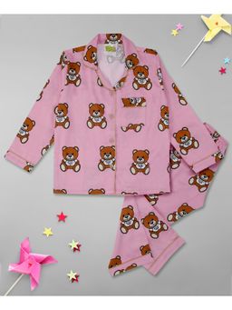 Pyjama Party - Moschino Kids Pure Cotton Pyjama Set with Notched Collar