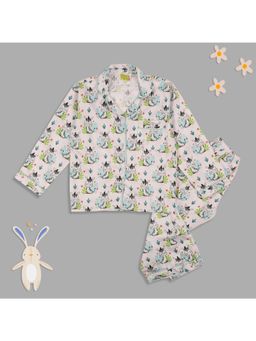 Pyjama Party - Baby Zee Kids Pure Cotton Pyjama Set with Notched Collar