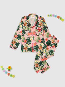 Pyjama Party - Coco Bliss Kids Pure Cotton Pyjama Set with Notched Collar