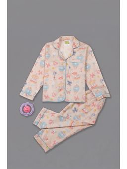 Pyjama Party - Funfair Kids Pure Cotton Pyjama Set with Notched Collar
