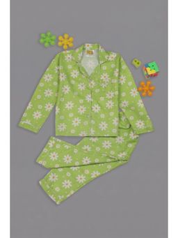 Pyjama Party - Daisy Dream Kids Cotton Rayon Pyjama Set with Notched Collar