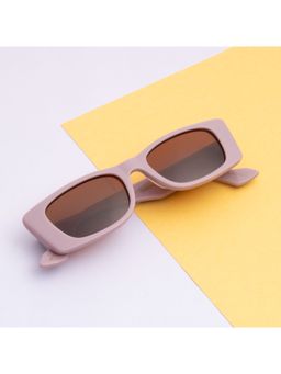 TED SMITH - Unisex Brown Premium Italian Acetate Sunglasses With Polarized Lenses.