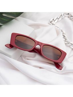 TED SMITH - Unisex Brown Premium Italian Acetate Sunglasses With Polarized Lenses.