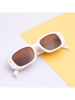 TED SMITH - Unisex Brown Premium Italian Acetate Sunglasses With Polarized Lenses.