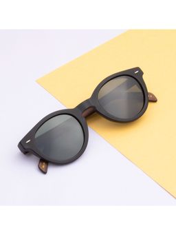 TED SMITH - Unisex Green Premium Italian Acetate Sunglasses With Polarized Lenses.