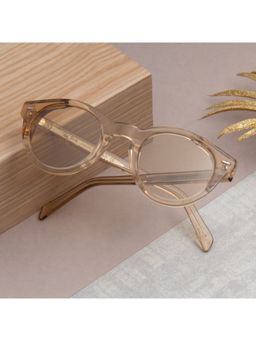 TED SMITH - Unisex Light Brown Premium Italian Acetate Sunglasses With Polarized Lenses.