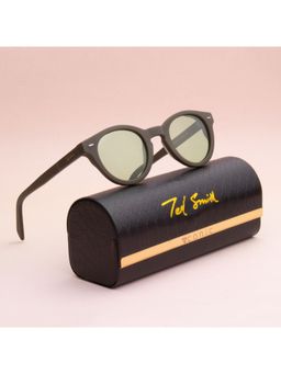 TED SMITH - Unisex Candy Green Premium Italian Acetate Sunglasses With Polarized Lenses.
