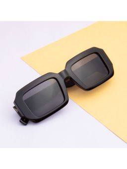 TED SMITH - Unisex Black Premium Italian Acetate Sunglasses With Polarized Lenses.