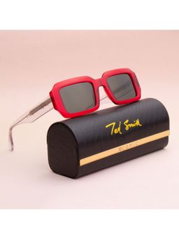 TED SMITH - Unisex Green Premium Italian Acetate Sunglasses With Polarized Lenses.