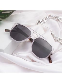 TED SMITH - Unisex Black Premium Italian Acetate Sunglasses With Polarized Lenses.